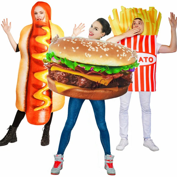 Funny Food Costumes for Adults | Burger, Hot Dog & French Fries