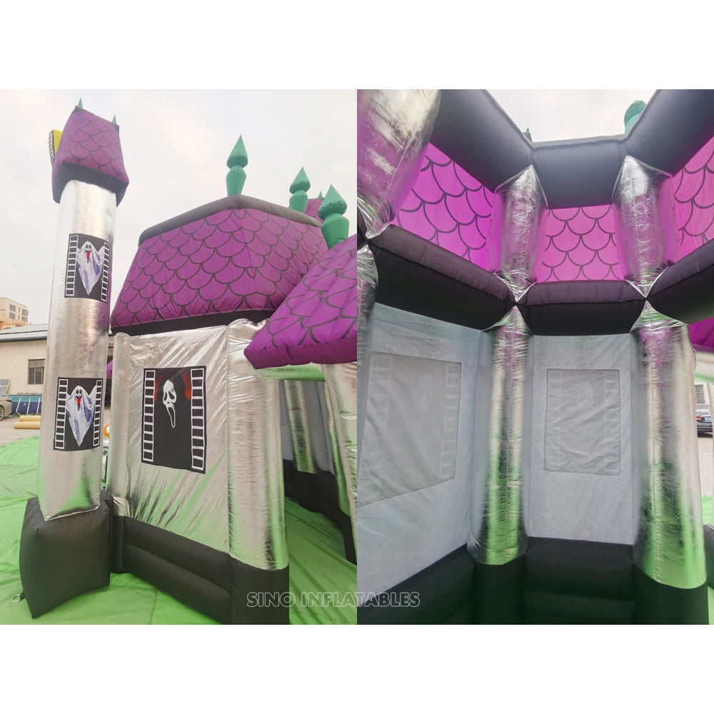 Outdoor Backyard Big Halloween Inflatable Haunted House - View 4