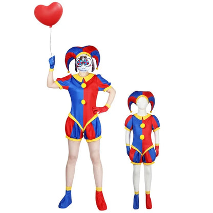 Pomni Costume Anime the Amazing Digital Circus Cartoon Uniform Hat Gloves Halloween for - Hat adult / M
