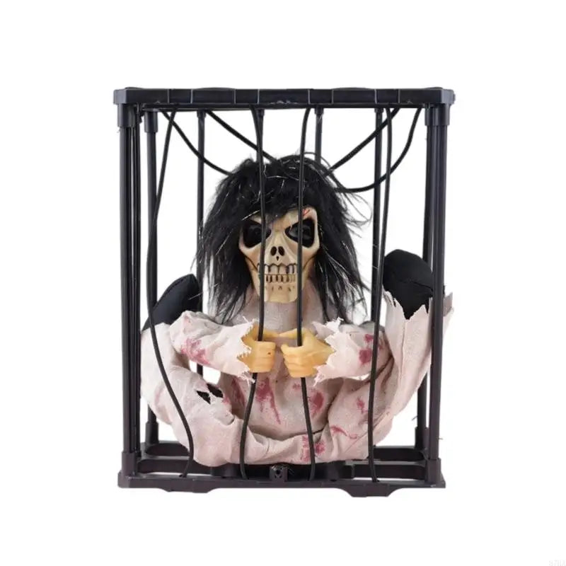 Skeleton Animatronic Decoration - Halloween Decoration - Yellow Skull - product image 5