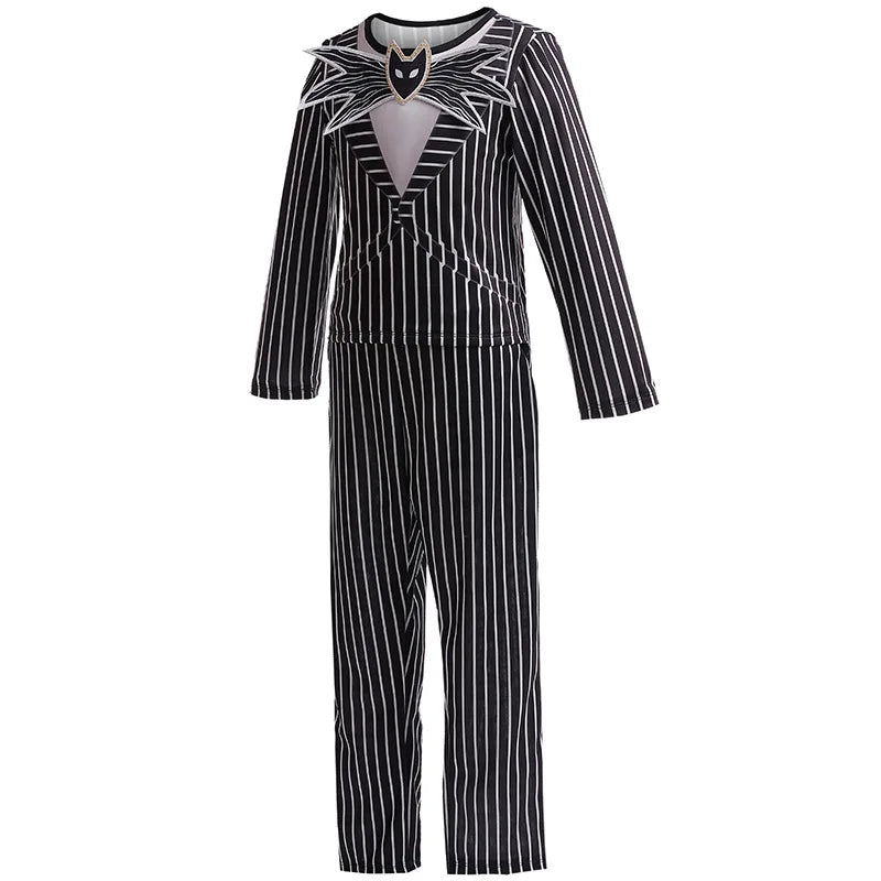 Striped Skeleton Gentleman Boys' Costume - Halloween Costume - D1222