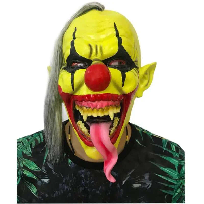Halloween Various Clown Mask Costume Mask Latex Masks Helmet NPC Prank Scare Headgear Bar - Style13