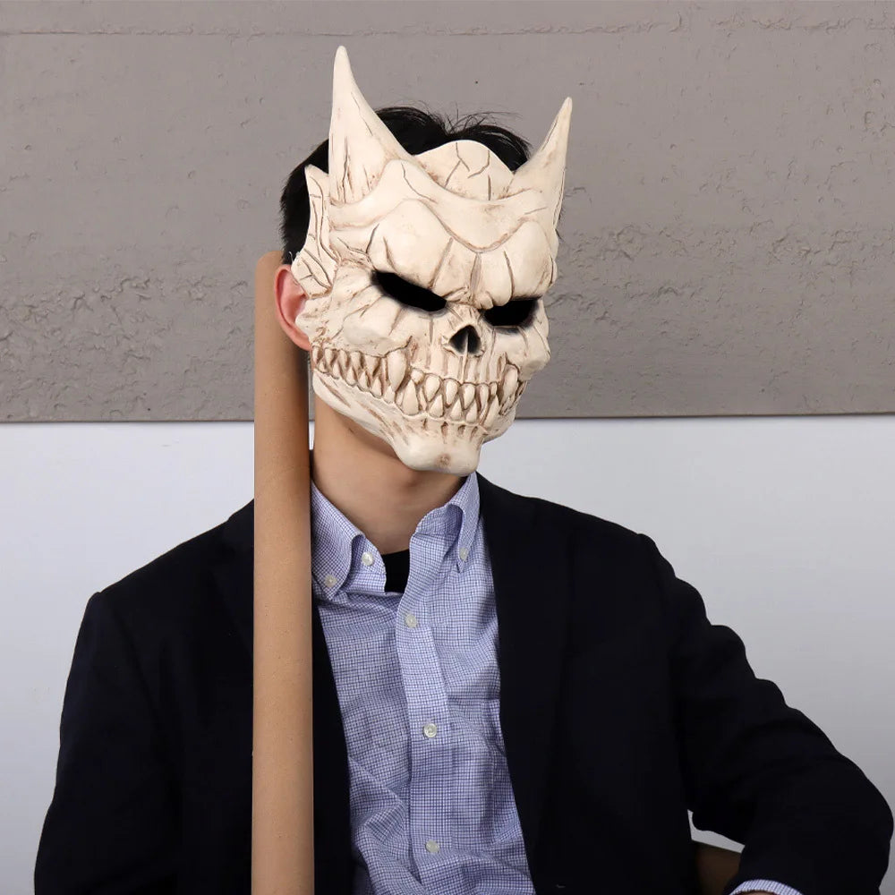 Japan Kaiju No 8 Kafka Hibino Mask Demon Skull Adult Latex Helmet Costume Halloween Props - View 5