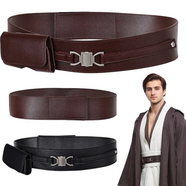 Juedi Knight Anakin Belt Black Brown Movie Space Battle Costume Fantasy Costume - Black / M