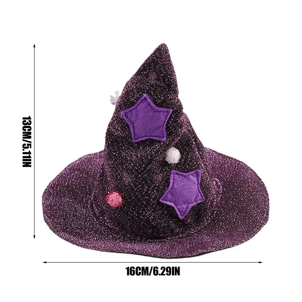 Cat Halloween Costume Comfortable Cat Wizard Outfit Witch Dog Costume Cat Cloak Witch Hat Halloween Dog Cloth - product image