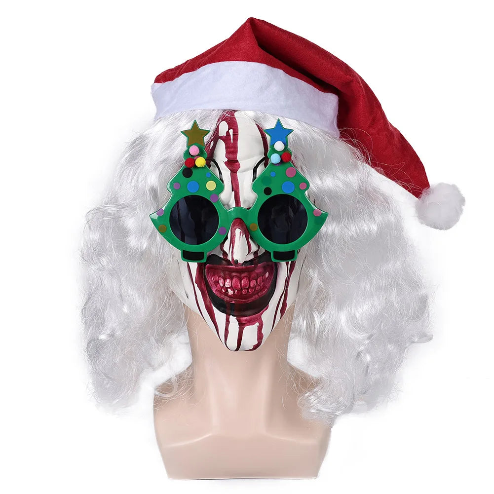 Art the Clown Terrifier Costume Dress Outfit Latex Masks Kids Adult Men Women Roleplay - Prop H / 120