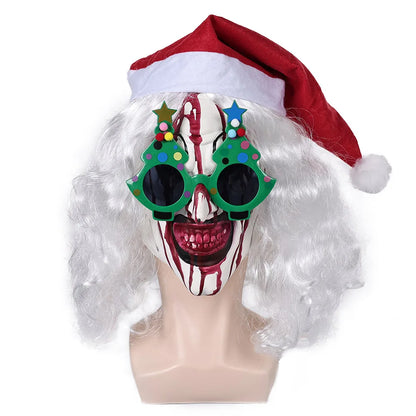 Art the Clown Terrifier Costume Dress Outfit Latex Masks Kids Adult Men Women Roleplay - Prop H / 120