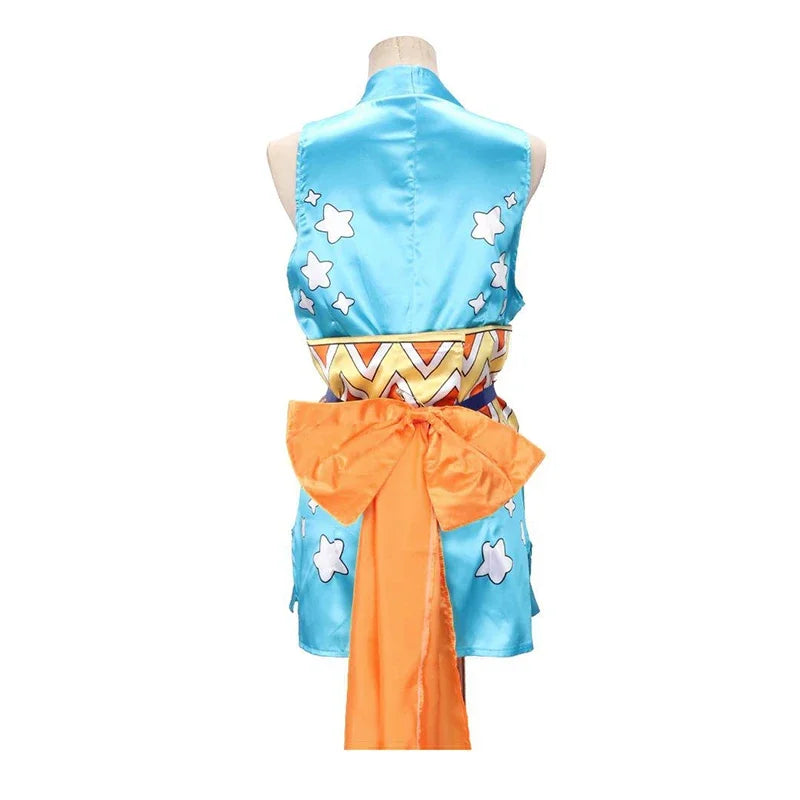 Halloween Anime Nami Costume Women's Dress Including Headgear Tattoo Stickers - Set 1 / XL