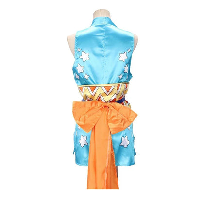 Halloween Anime Nami Costume Women's Dress Including Headgear Tattoo Stickers - Set 1 / XL