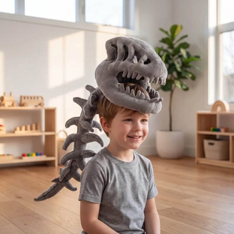 80cm 3D Dinosaur Skull Costume Realistic Halloween Skeleton Dinosaur Themed Role-Playing Prop for Adults And - product image 5