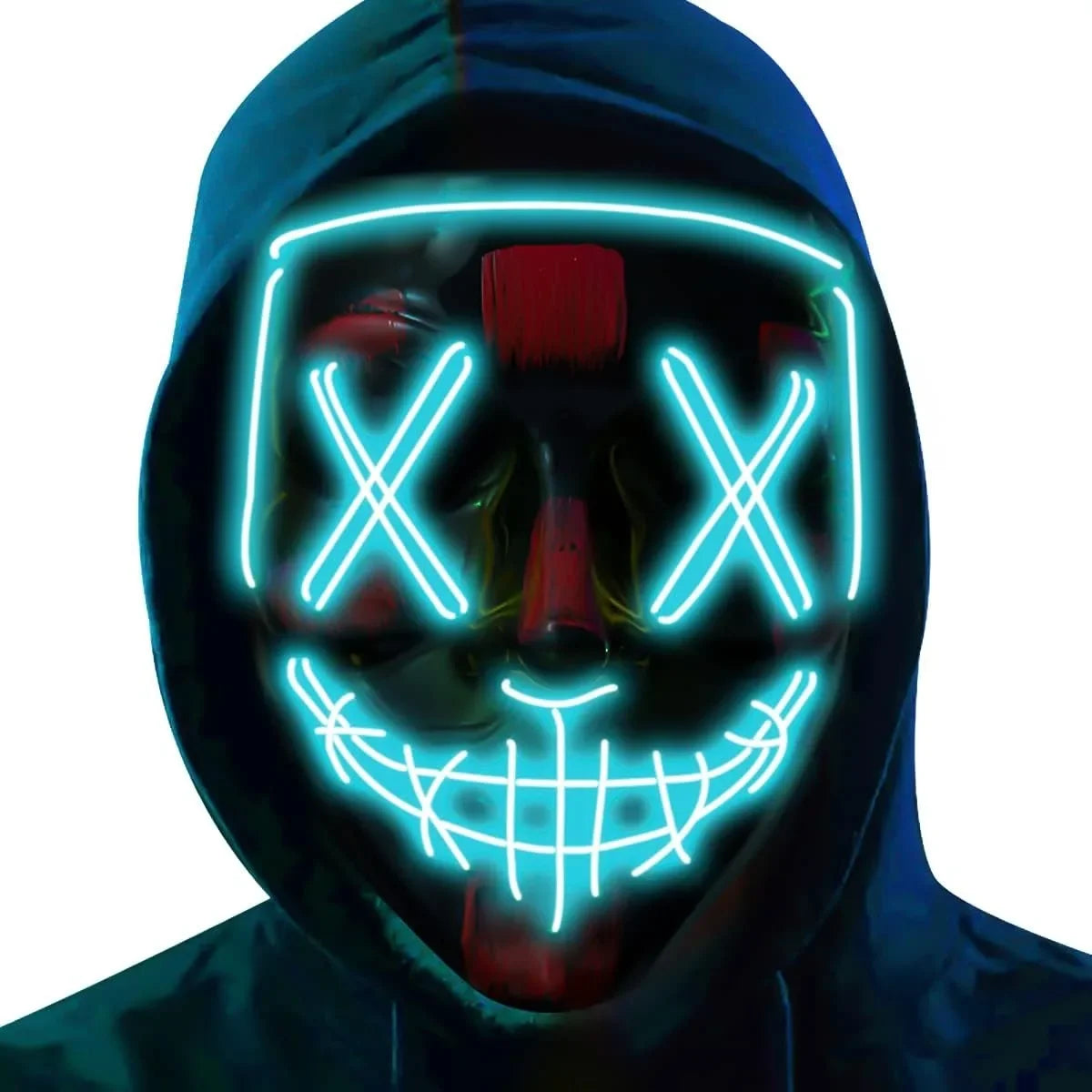 Poptrend Halloween Mask LED Light Up Mask Scary Mask for Costume Halloween Costume Parties - View 15
