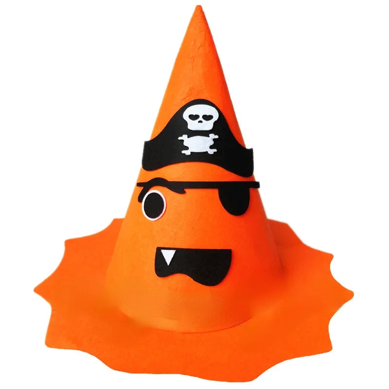 Halloween Party Holiday Masquerade Show Performance Dress Up Props Pumpkin Hat Boys Girls Orange - Discount Halloween City