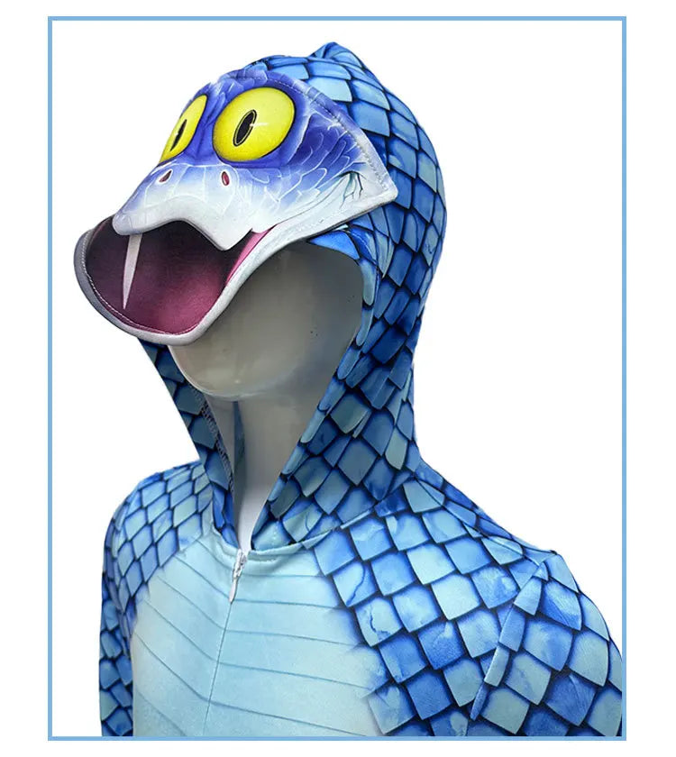 Snake Gary Costume Animated Animal City Costume Cosplay Suit Carnival Party Disguise Halloween