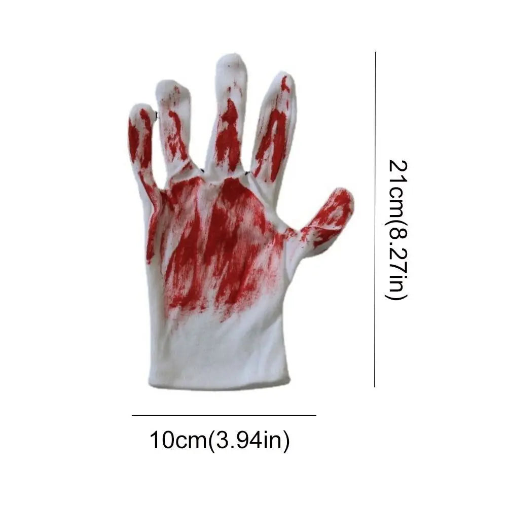 Ghost Realistic Blood Stain Mittens Zombie Props Mask - alternate view 6
