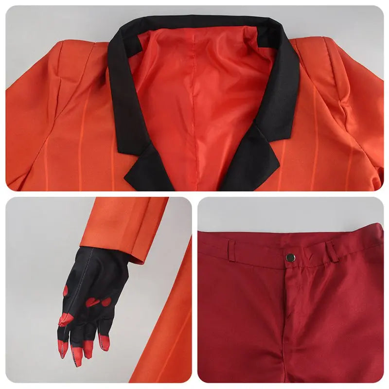 Movie Alastor Costume Men Red Uniform Suit Halloween - Costumes / S