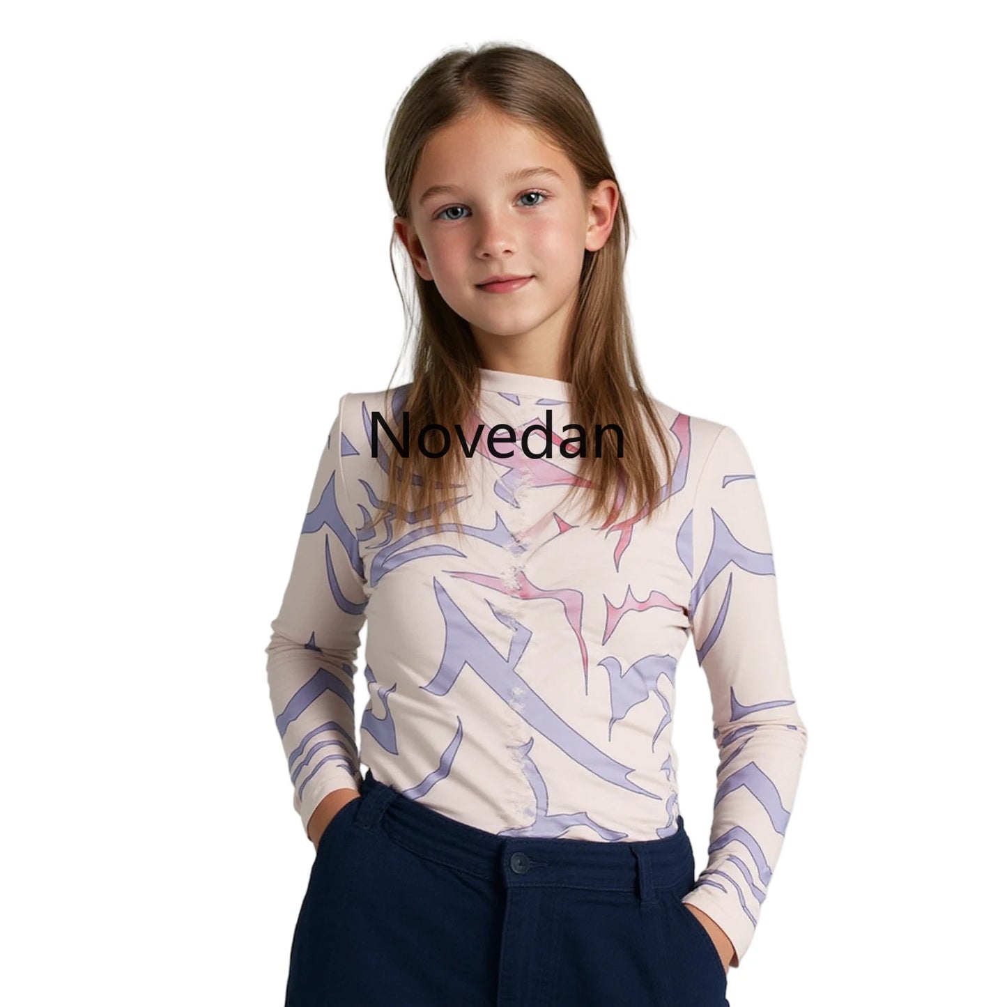 KDPop KPDH Rumi Jinu Costume Tattoo Top Costume Kid Women Men Disguise Devil Tattoo Shirt - Tattoo Shirt Nude / Kids 110cm