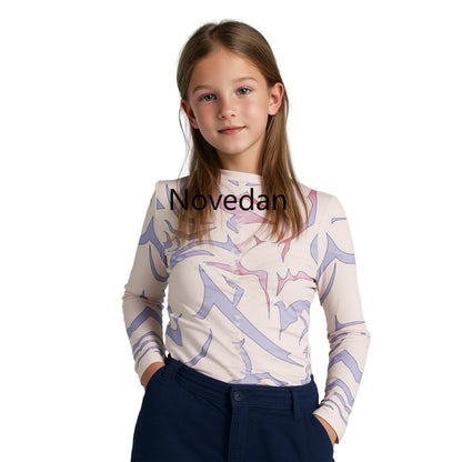 KDPop KPDH Rumi Jinu Costume Tattoo Top Costume Kid Women Men Disguise Devil Tattoo Shirt - Tattoo Shirt Nude / Kids 110cm