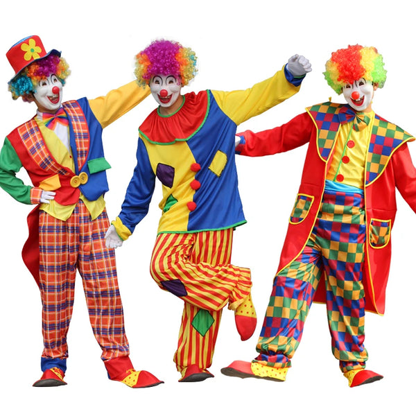 Adult Circus Clown Costume and Clown Game Set Dress Up - ZC-019 / 5XL