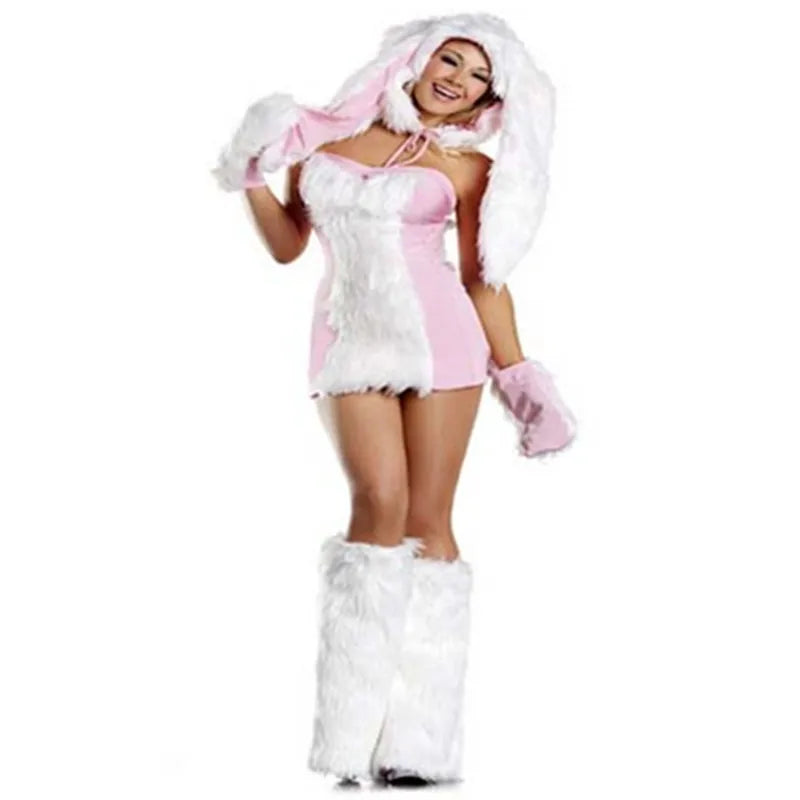 Adult Sexy Furry Animal Costume For Women Animal Costumes Halloween Rabbit Wolf - product image 10