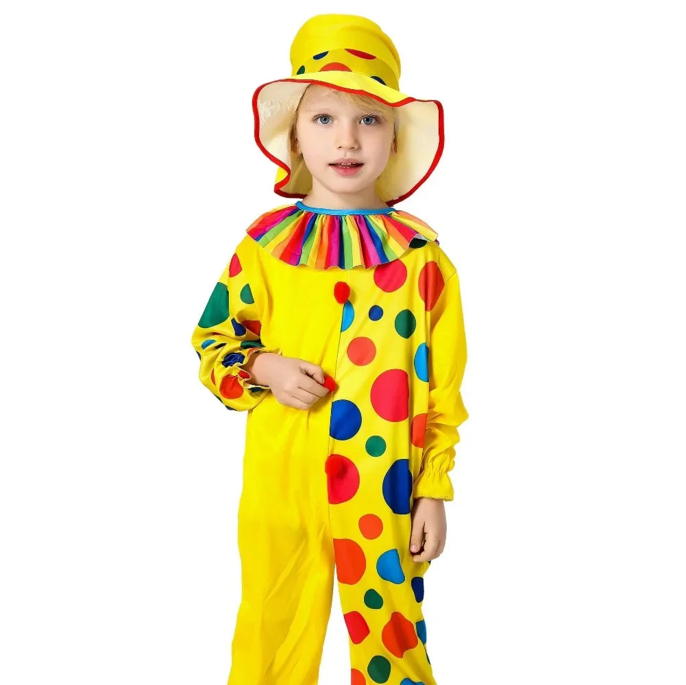 Kids Boy Girls Halloween Clown Costume Performance Kindergarten Makeup Ball Dressed Up - View 6
