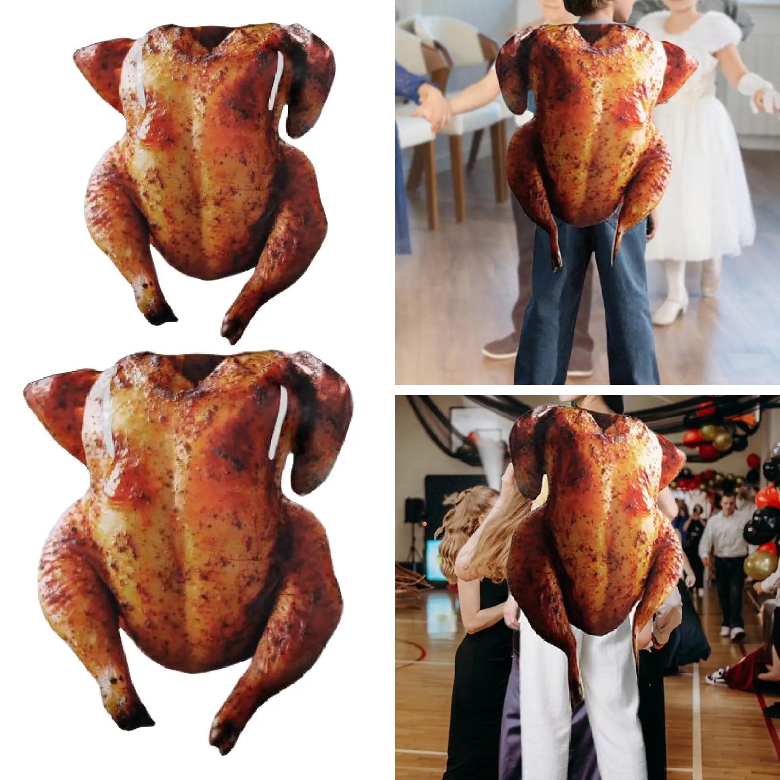 Halloween Roast Turkey Costume Thanksgiving Outfit - M Adult