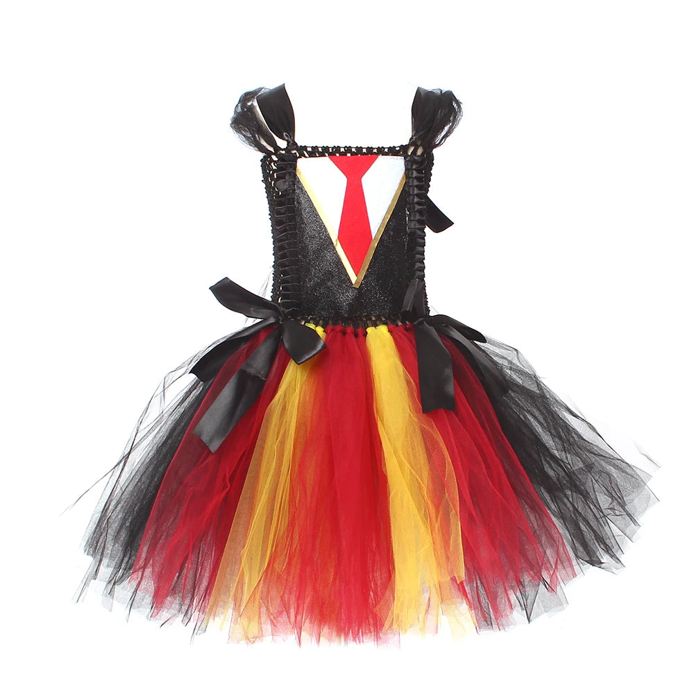 Magic Hermoine Girl Tutu Dress for Halloween Cosplay Costume Potter Witch Cosplay Clothes Kids Birthday Party - product image 8