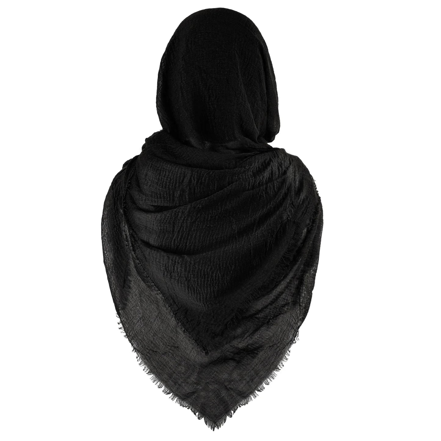 Men's Medieval Pirate Retro Hood Scarf Black Wrap Cloak Renaissance Costume - alternate view 3