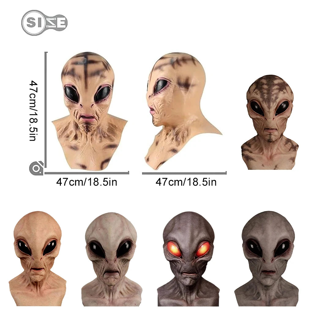 Horrible Alien Mask Horror Alien Supersoft Mask Creepy Halloween Party Decoration Scary Funny Cosplay Prop - product image 5