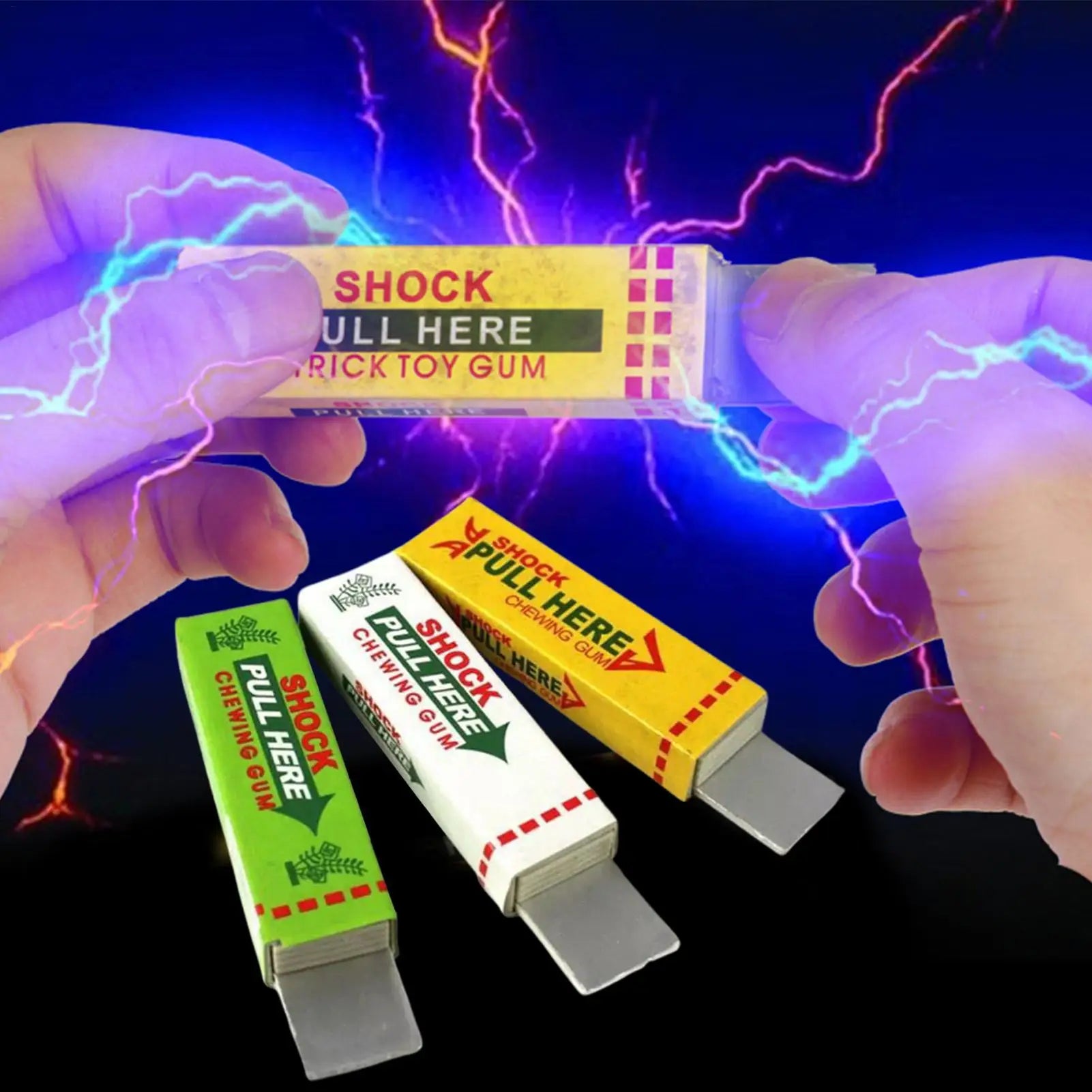 1PCS NEW Electric Shock Chewing Gum And Magic Just kidding little toy Prank Toy For Teasing friends Easy April Fool's Day