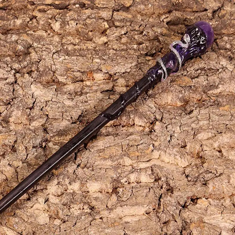 30cm Staff Cosplay Prop Crystal Wand Crystal Cosplay Wizard Wand With Amethyst Crystal Handcrafted Wand For - product image 5