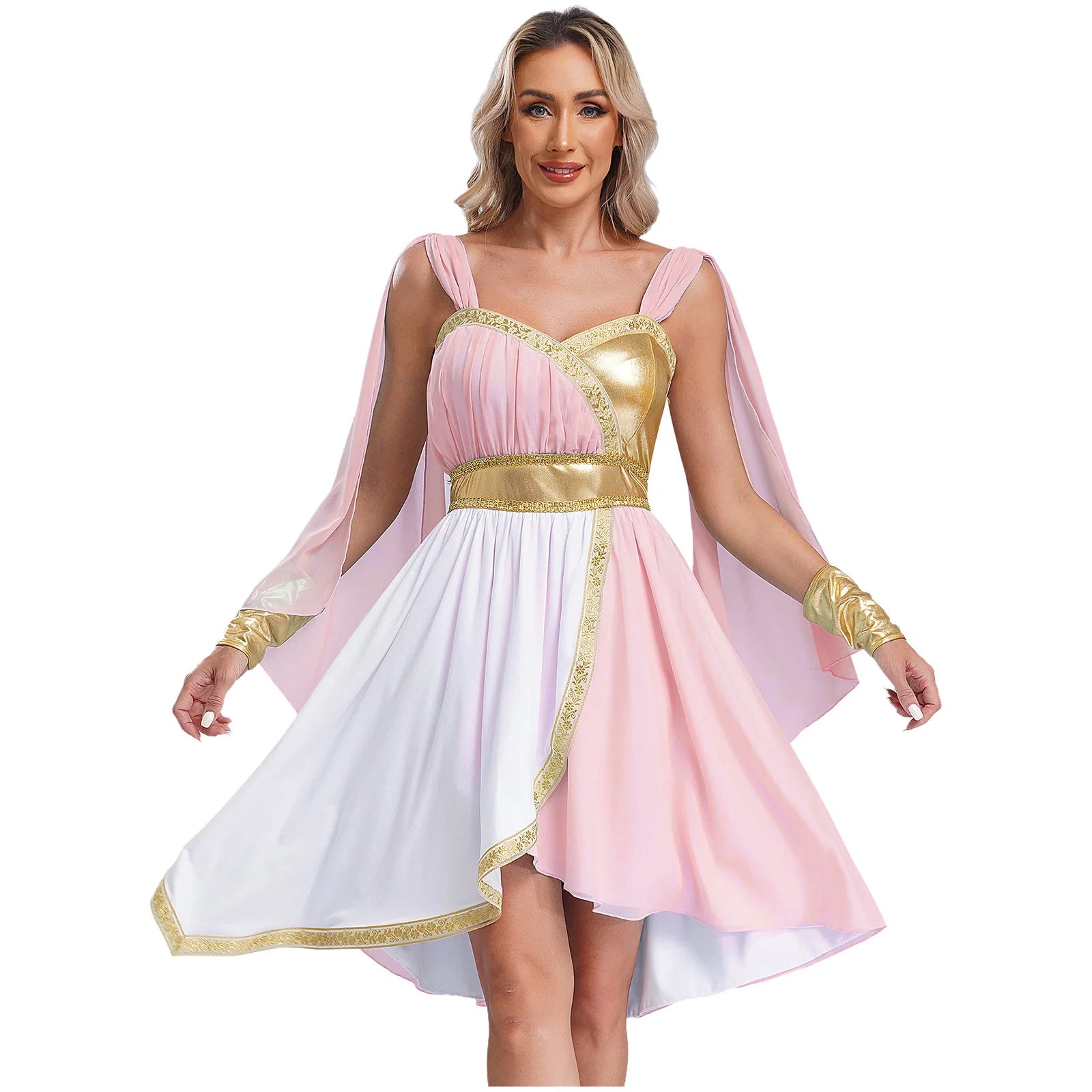 Women's Ancient Greek Athena Goddesses Roman Princess Toga Chiffon Costume - alternate view 6