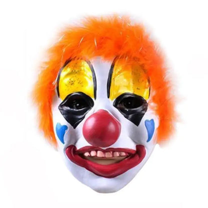 Halloween Various Clown Mask Costume Mask Latex Masks Helmet NPC Prank Scare Headgear Bar - Style16