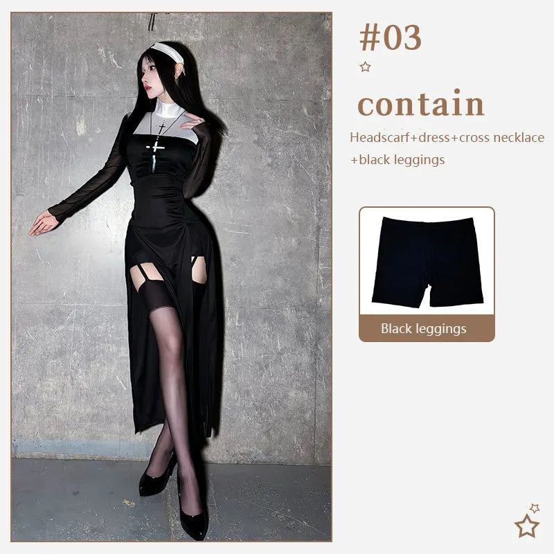 Adult sexy nun Costume - alternate view 10