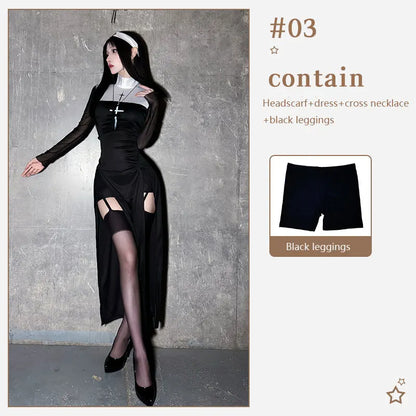 Adult sexy nun Costume - alternate view 10