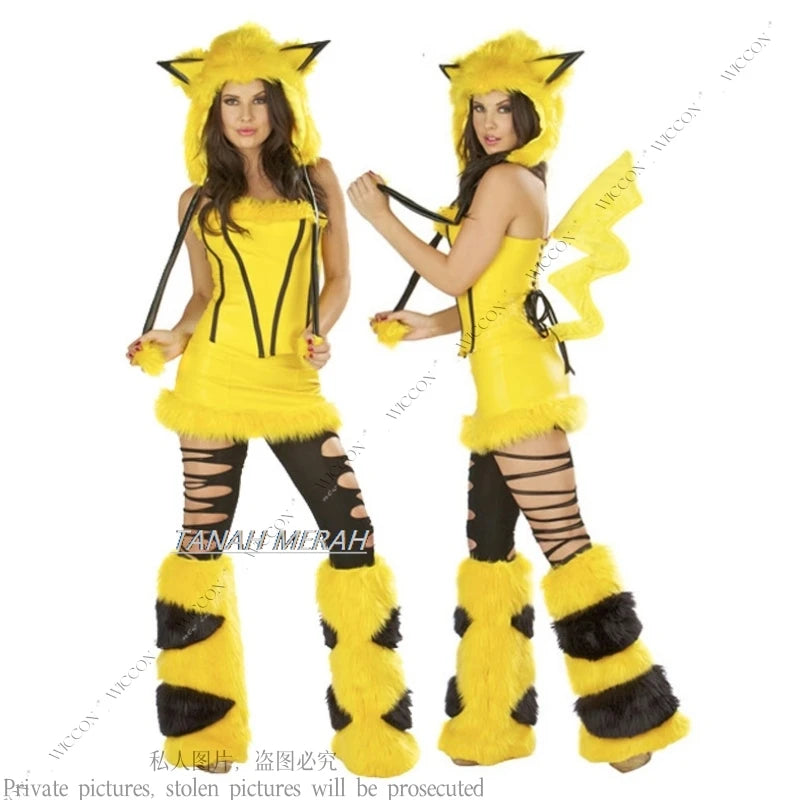 Halloween Party Frog Penguin Panda Cat Fox Monster Dinosaur Pirate Cosplay Costume Jumpsuit Woman Man Party Role Play Bunny Girl