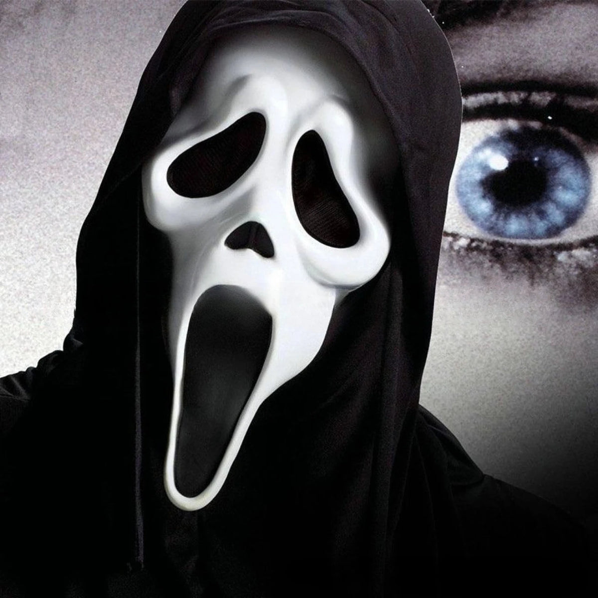 White Ghost Horror Mask - Adult Halloween Mask Prop - product image 10