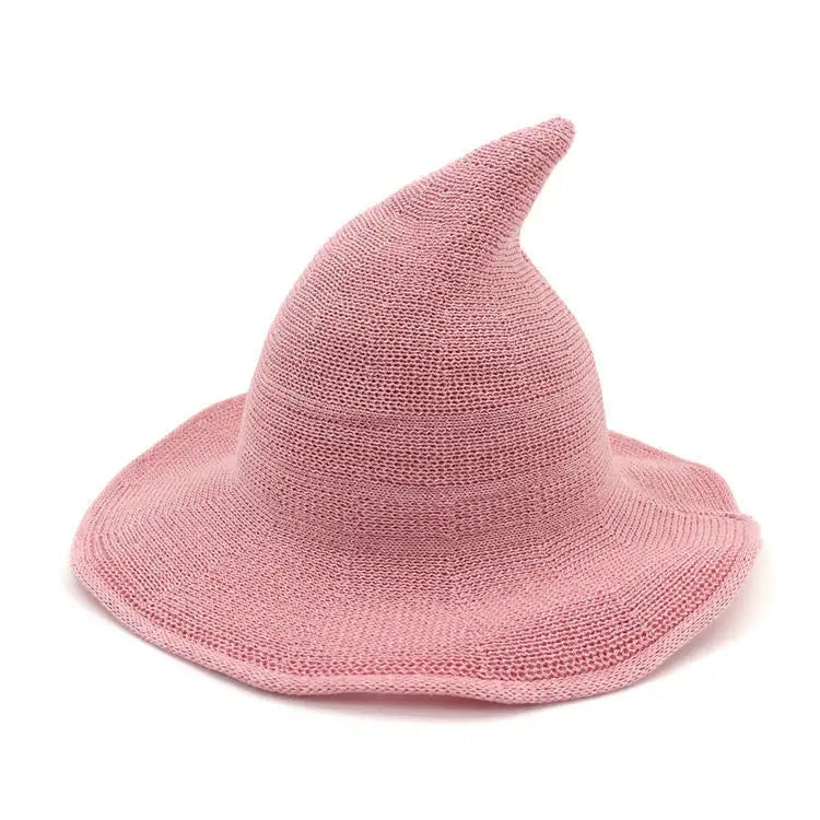 Knitted Witch Hat Pointed Wide Brim Wool Halloween Christmas Costume Party Cosplay Winter Fashion Cap for - product image 8