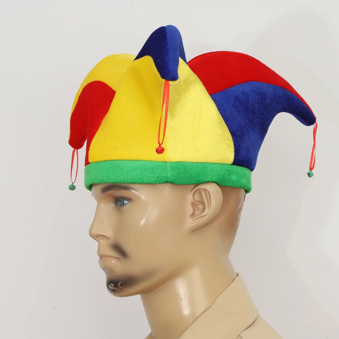 Halloween Costume Clown Hat Unisex Clown Hat Cap with Bells Costume Accessories Adult - Type D / One Size