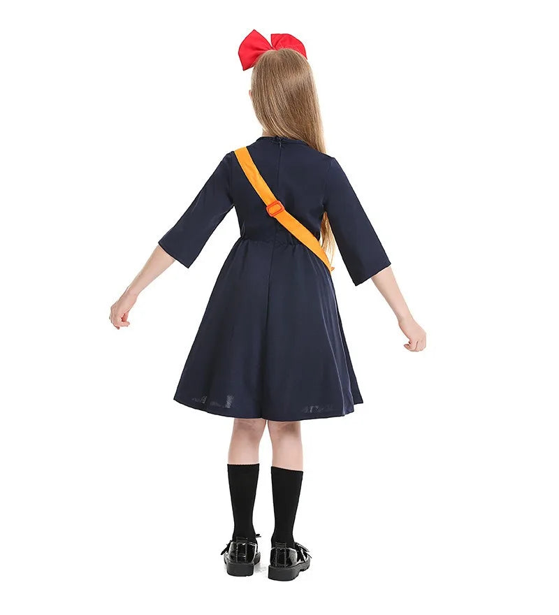 Kids Halloween Costumes Children's Clothes Little Witch Delivery Dress Miyazaki Hayao Cos Kiki Costume Love - product image 3