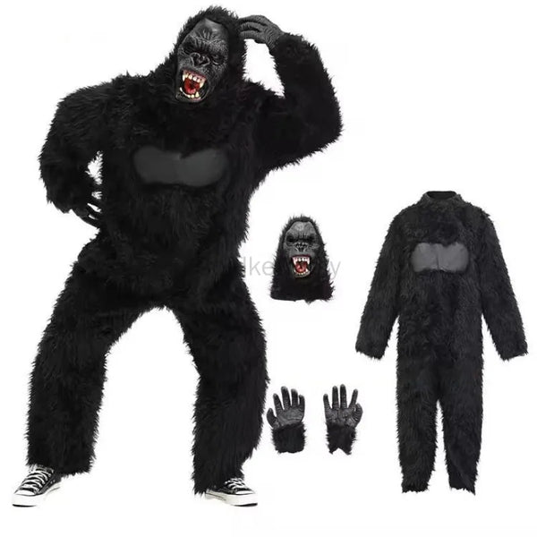 Gorilla Jumpsuits King Jungle Halloween Costume