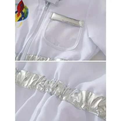Kids Astronaut Suit Space Costume Halloween Cosplay Party Outfit for Boys Girls School Performance Wear with - product image 4