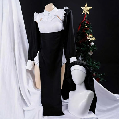 Women's Nun Sexy Transformation Elegant Slimming Maid Style Costume - alternate view 5