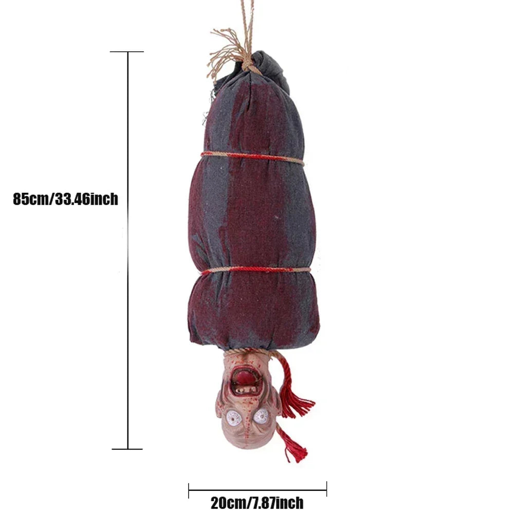 1-Piece Halloween Decoration Hanging Pumpkin Head Scream Sound Party Prop Haunted - product image 41