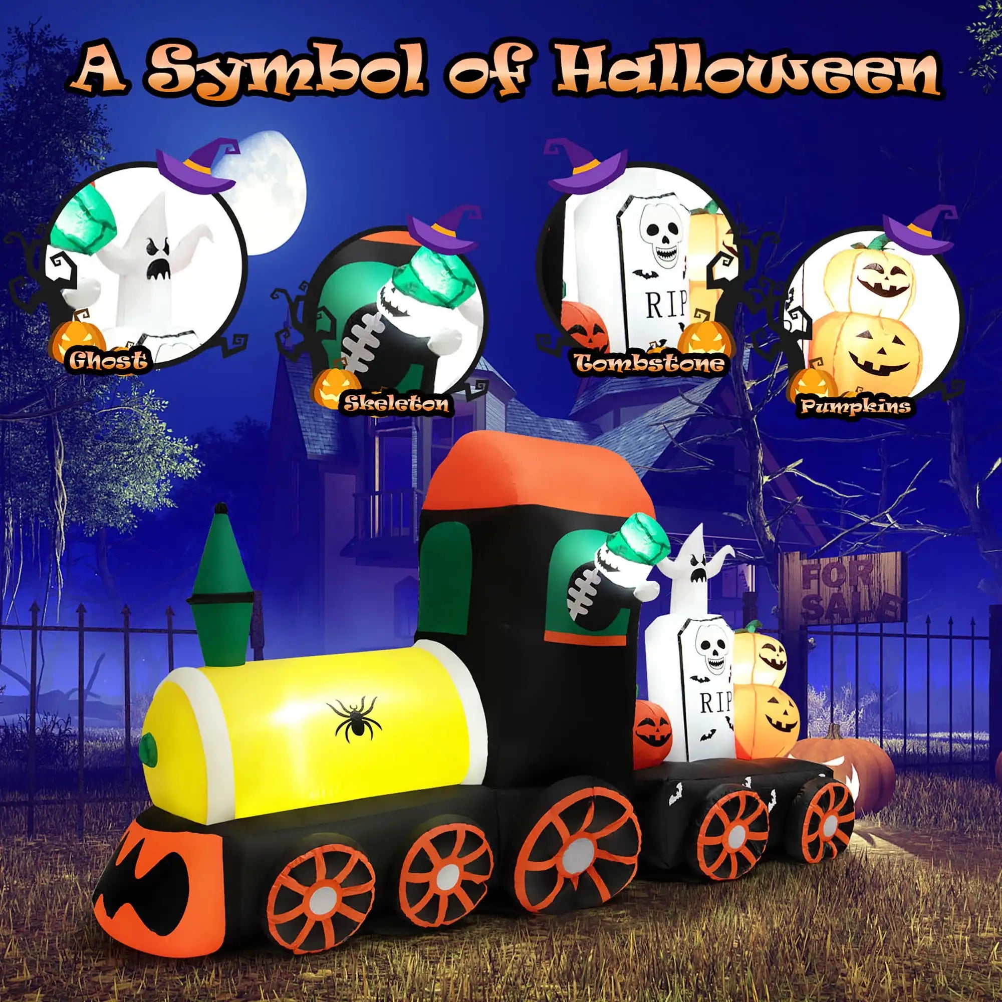 8 Ft Skeleton Halloween Inflatable - product image 4