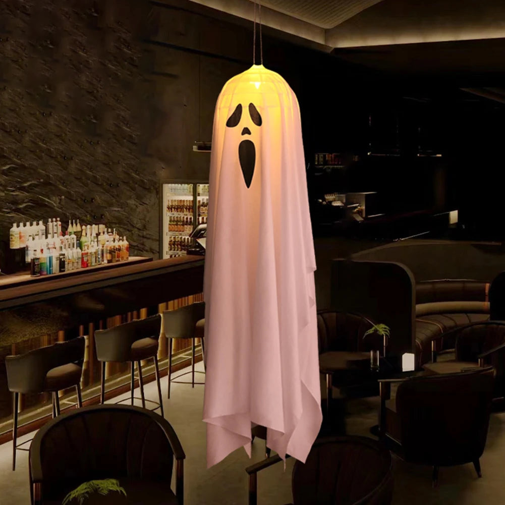 Halloween Glowing White Ghost LED Hanging Ghosts Horror Props with Fairy - product image 5