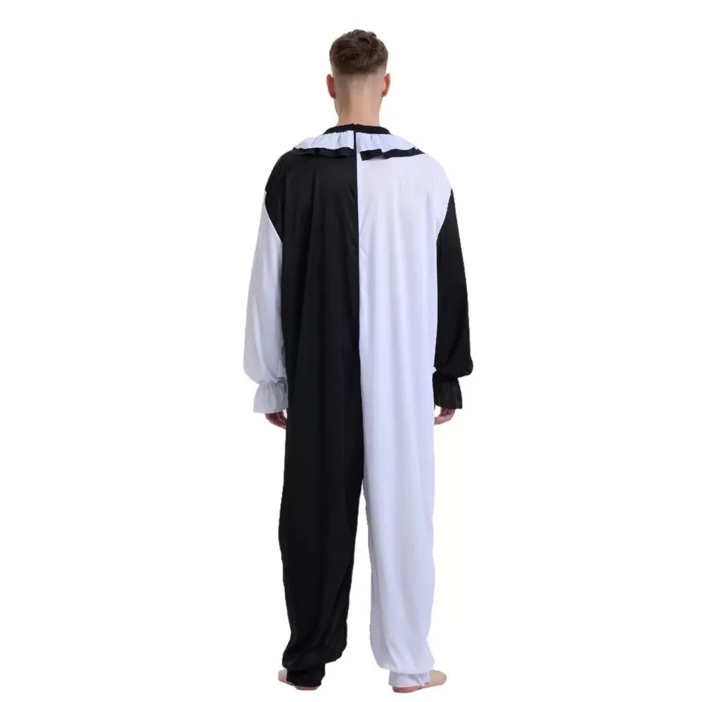 Terrifier Art Clown Joker Costume Men Jumpsuit Women Up Horror Dress Suit Halloween - A / Adult M