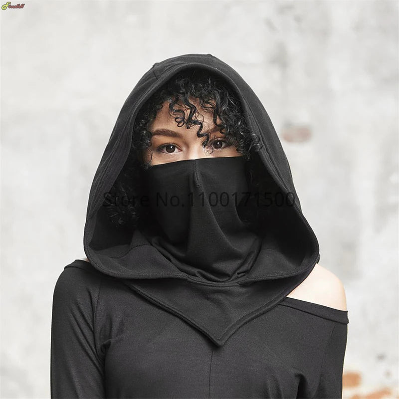 Unisex Halloween Costumes Medieval Mask Hat Costume Renaissance Hooded Cloak Cape Cowl - View 5