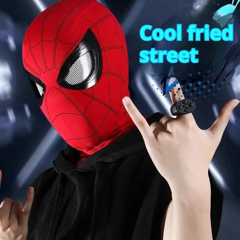 1:1 Wearable Electronic Cosplay Mask Remote Control Movable Eyes Headgear Decor Collectible Toy