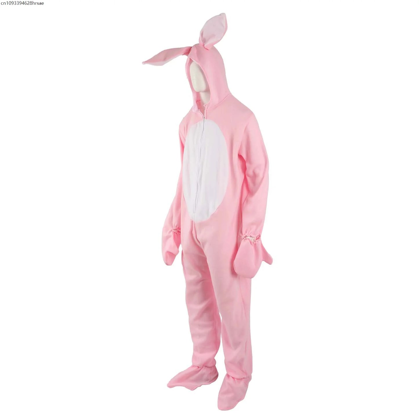 Halloween Cos Animal Jumpsuit Cute Pink Bunny Cosplay Costumes Men Women Kids Role Play Clothes Fancy Dress Sleepwear Bodysuit