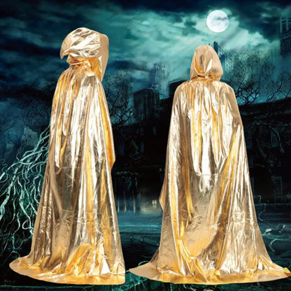 Medieval Robes Witch Wizard Cloak Cape Death Ghost Devil Costume